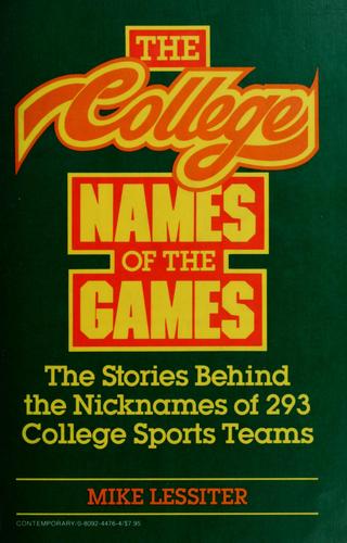Cover for The college names of the games