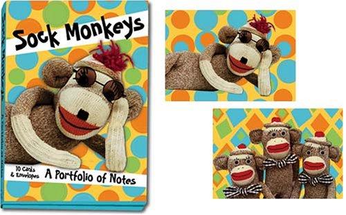 Cover for Sock Monkey Notecard Portfolio (PF79)