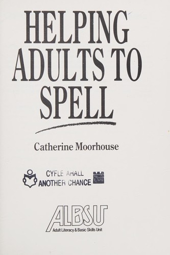 Cover for Helping Adults to Spell