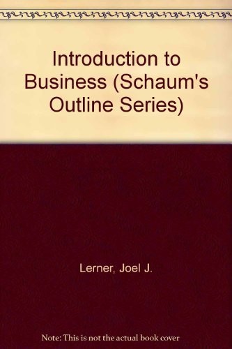 Cover for Schaum's outline of theory and problems of introduction to business