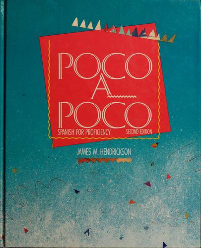 Cover for Poco a poco