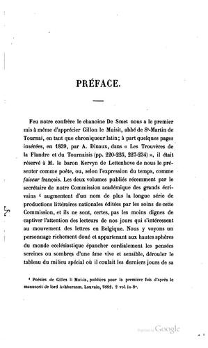 Cover for Étude lexicologique sur les poésies de Gillon le Muisit: préface, glossaire ...