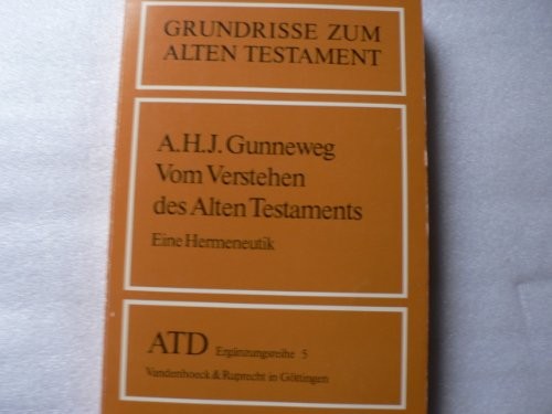 Cover for Vom Verstehen des Alten Testaments