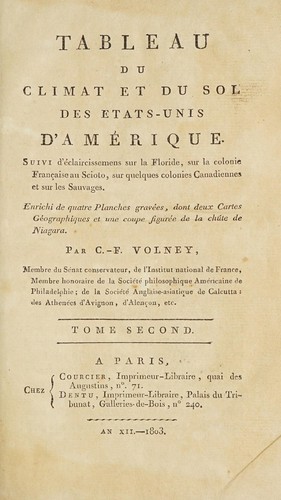 Cover for Tableau du climat et du sol des États-Unis d'Amérique