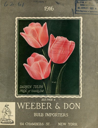 Cover for Weeber & Don's prepared Holland bulb fiber