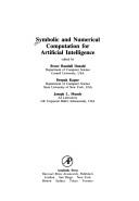 Cover for Symbolic and Numerical Computation for Artificial Intelligence (Computational Mathematics and Applications Series) (Computational Mathematics and Applications)