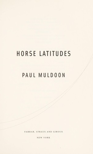 Cover for Horse latitudes
