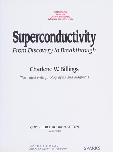 Cover for Superconductivity