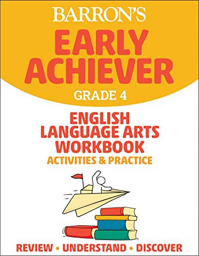 Cover for Barron's Early Achiever Grade 4 English Language Arts Workbook