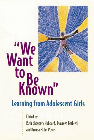 Cover for We want to be known