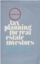 Cover for Tax planning for real estate investors