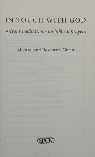 Cover for In Touch with God
