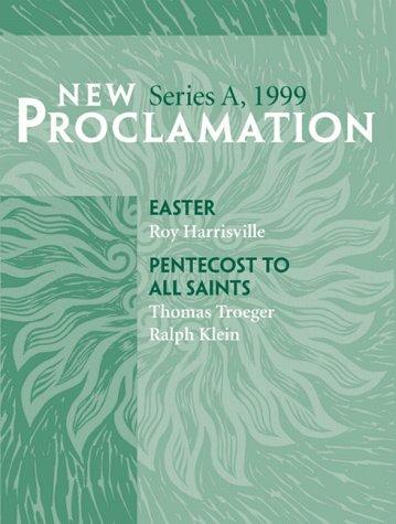 Cover for New Proclamation Easter Pentecost Series A, 1999