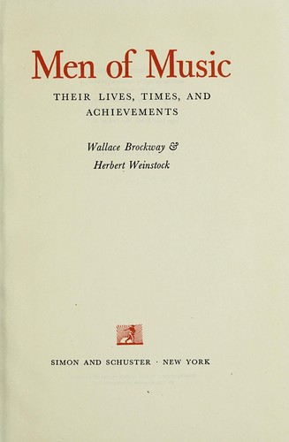 Cover for Men of music