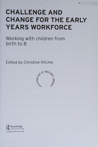 Cover for Challenge and Change for the Early Years Workforce