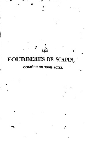 Cover for OEUVRES DE MOLIERE