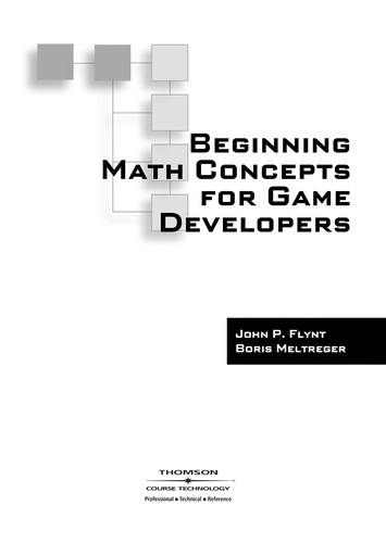 Cover for Beginning math concepts for game developers