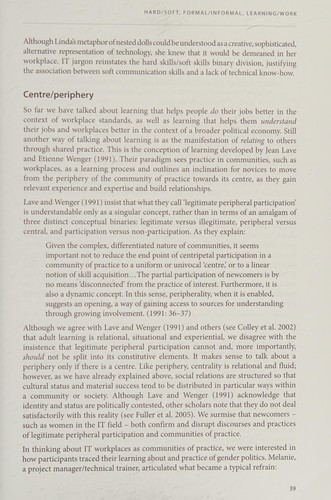 Cover for Learning/work