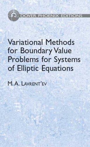 Cover for Variational methods for boundary value problems for systems of elliptic equations