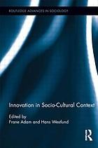 Cover for Innovation in Socio-Cultural Context