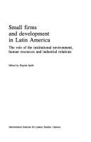 Cover for Small firms and development in Latin America