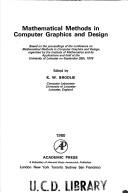 Cover for Mathematical Methods in Computer Graphics and Design (Conference Series (Institute of Mathematics and Its Applications).)