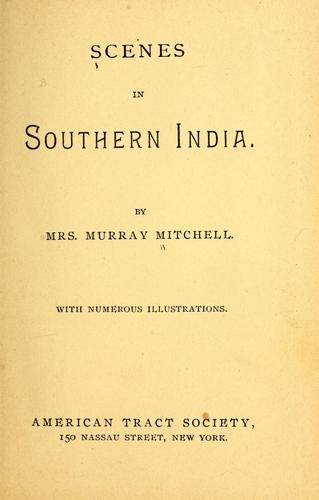 Cover for Scenes in Southern India