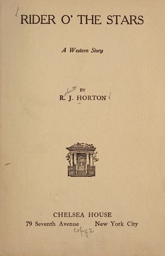 Cover for Rider o' the stars