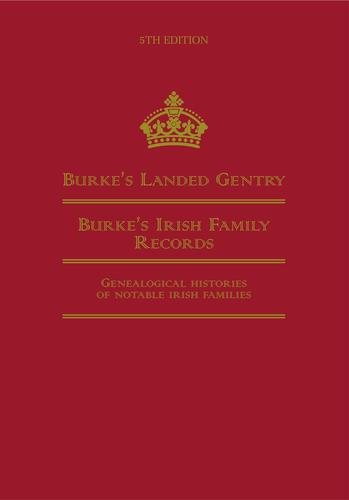 Cover for Burke's Irish family records