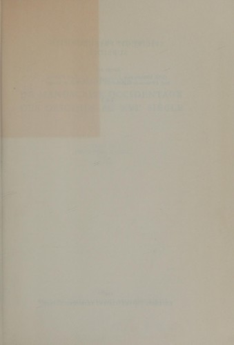 Cover for Colophons de manuscrits occidentaux des origines au XVIe siècle.