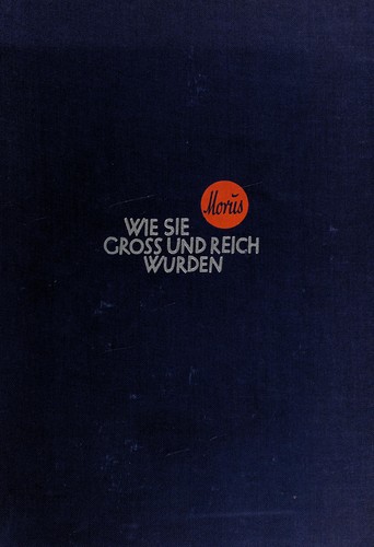 Cover for Wie sie gross und reich wurden