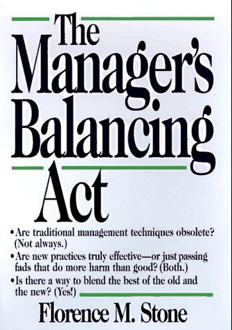 Cover for The manager's balancing act
