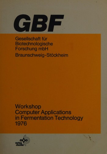 Cover for Workshop Computer Applications in Fermentation Technology