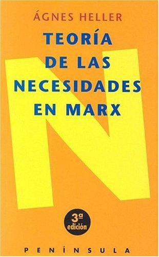 Cover for Teoria de Las Necesidades En Marx