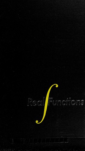 Cover for Real functions