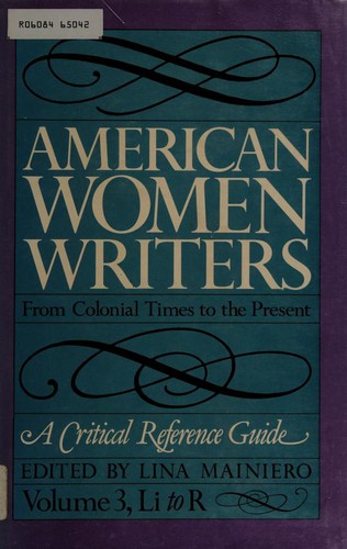 Cover for American Women Writers in Four Volumes - Volume 3 - Li to R