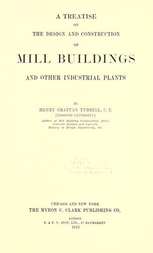 Cover for A treatise on the design and construction of mill buildings and other industrial plants
