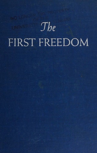 Cover for The First Freedom