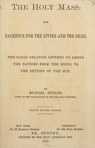 Cover for The Holy Mass