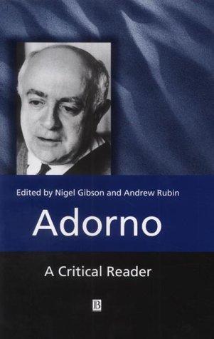 Cover for Adorno