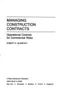Cover for Managing construction contracts