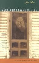 Cover for Here and nowhere else