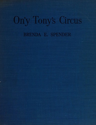 Cover for On'y Tony's circus