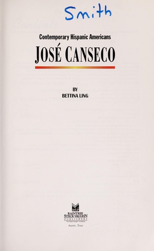 Cover for Jose Canseco