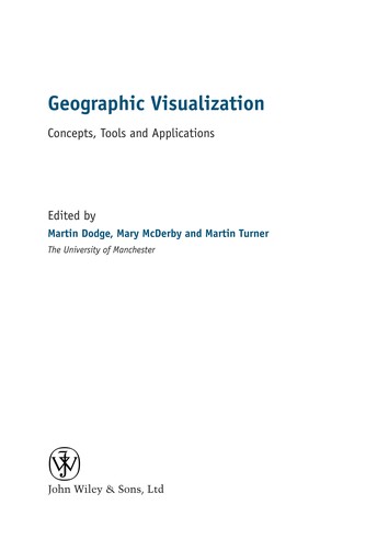 Cover for Geographic visualization