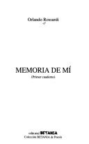 Cover for Memoria de mí