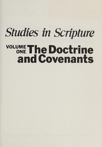 Cover for Studies in Scripture: Volume One