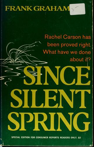 Cover for Since Silent spring.