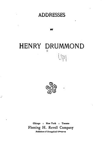 Cover for Addresses to women engaged in church work