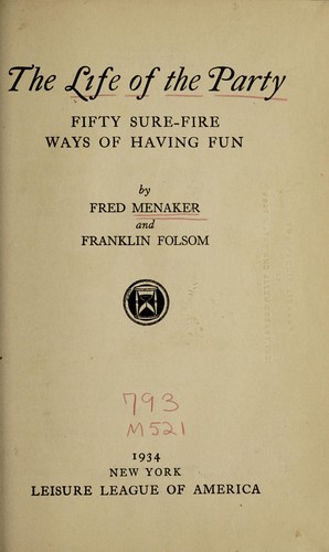 Cover for The life of the party